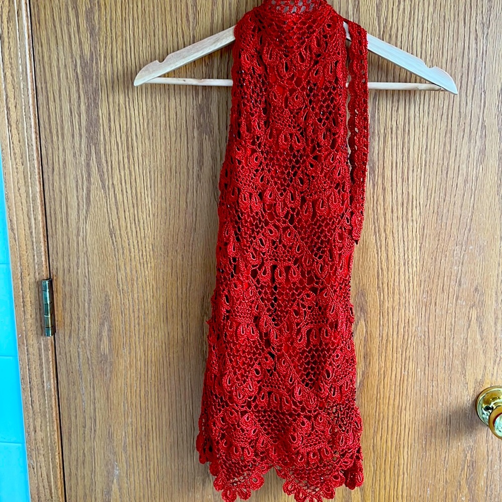 Rust Lace Halter Le Chateau